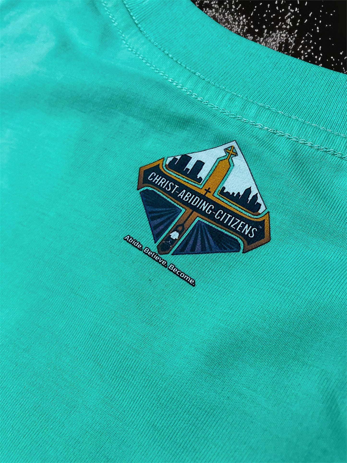 Turquoise Colossians 4:6 | S/C Graphic T-Shirt