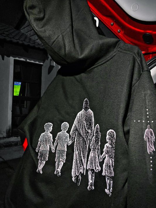 Jesus Walk | Rhinestones Hoodie