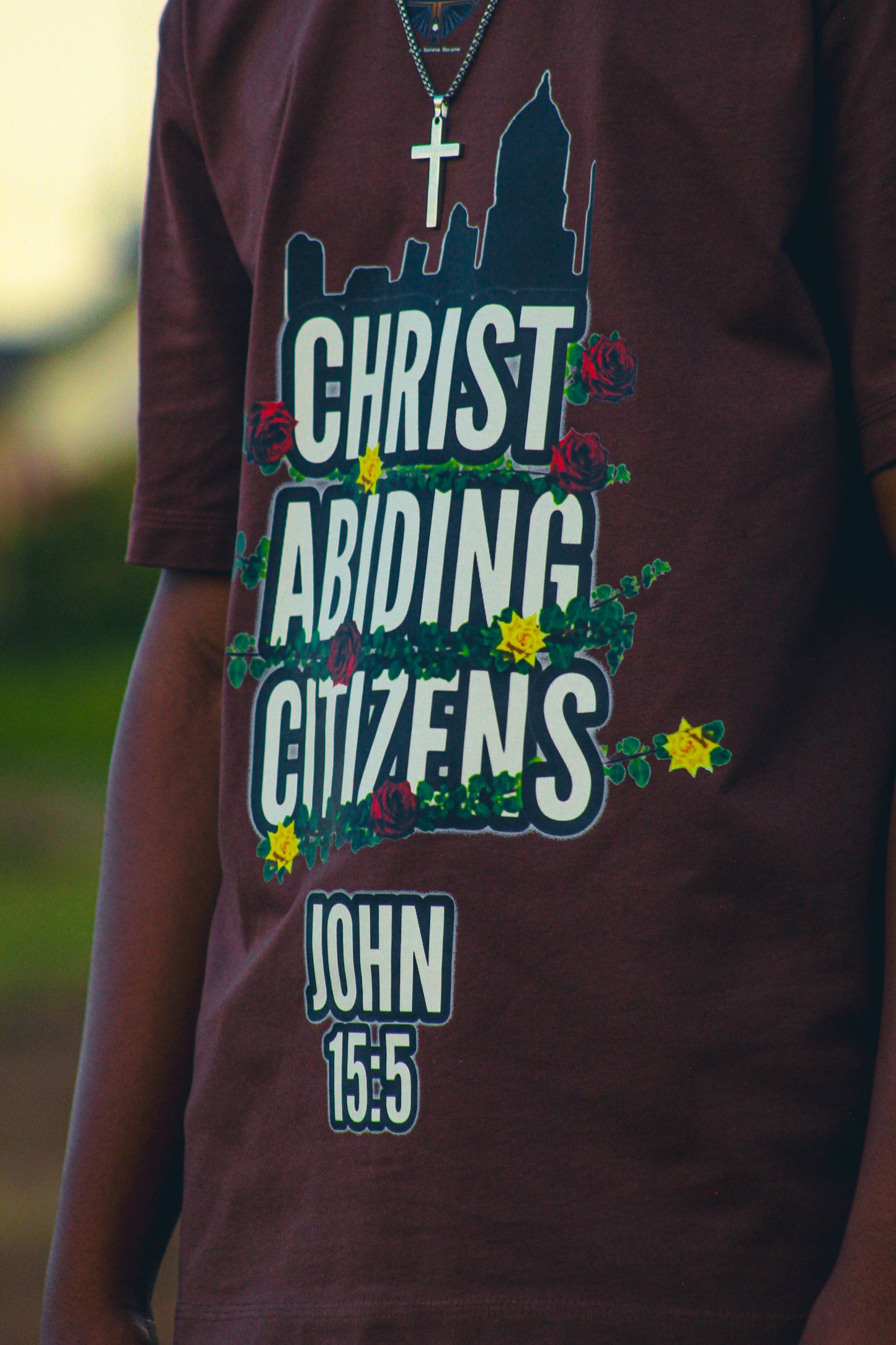 Brown John 15:5 | S/C Graphic T-Shirt