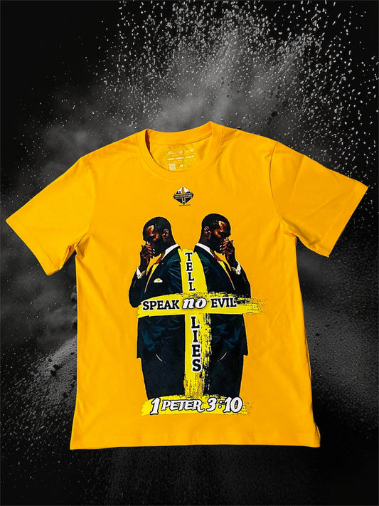 Yellow 1 Peter 3:10 | S/C Graphic T-Shirt