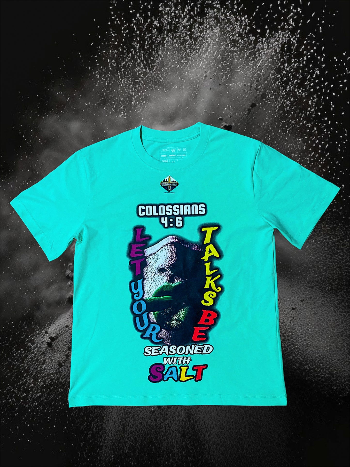 Turquoise Colossians 4:6 | S/C Graphic T-Shirt