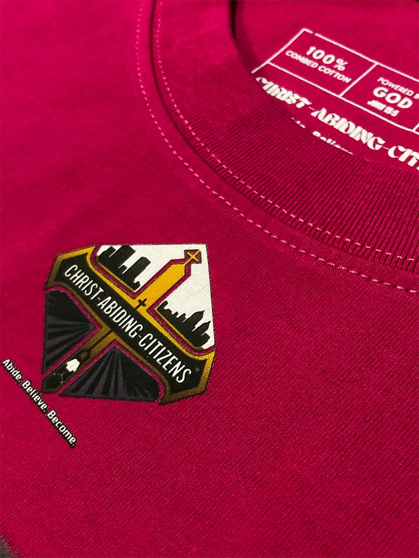 Cerise Pink Colossians 4:6 | S/C Graphic T-Shirt