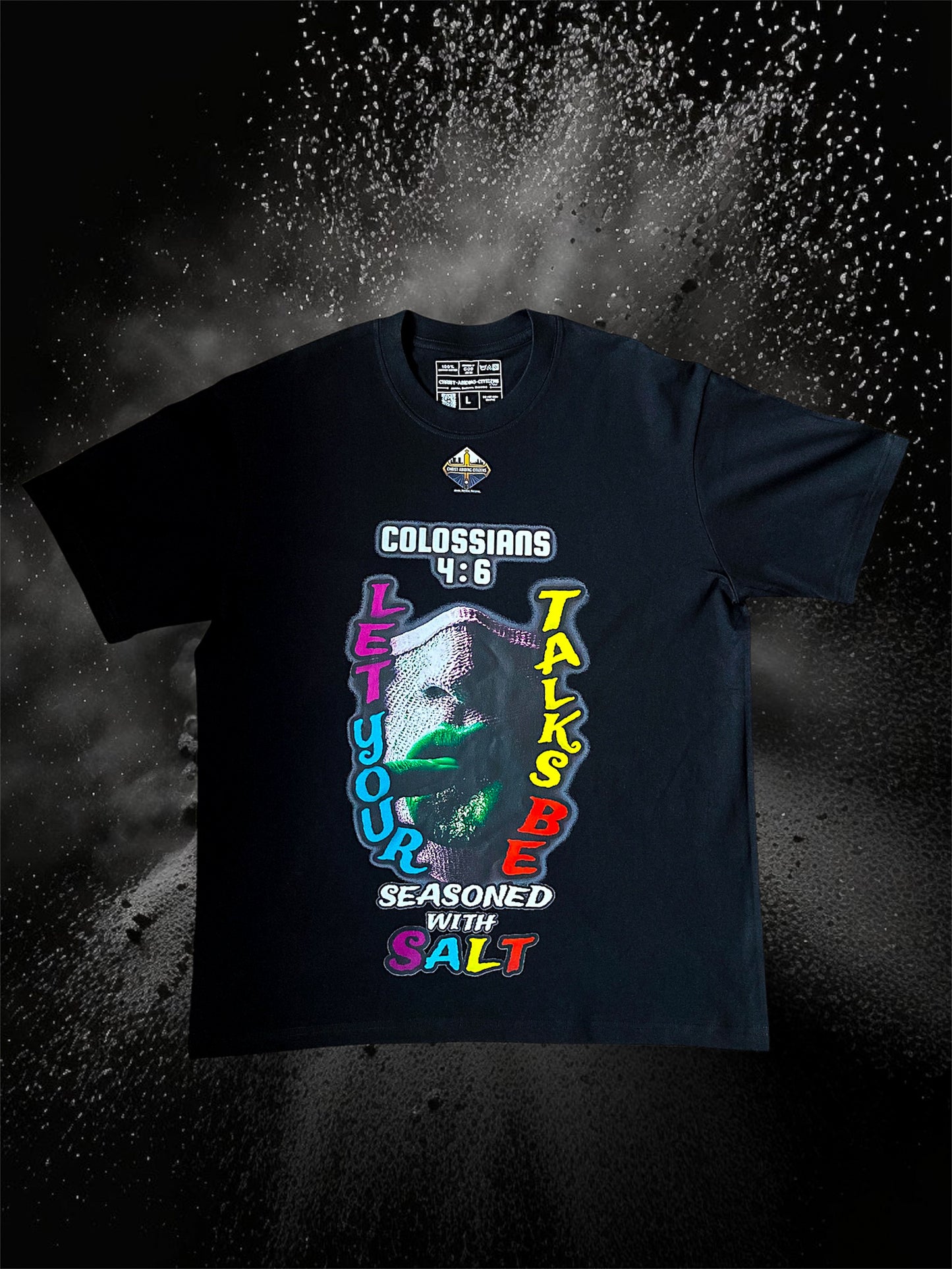 Black Colossians 4:6 | S/C Graphic T-Shirt