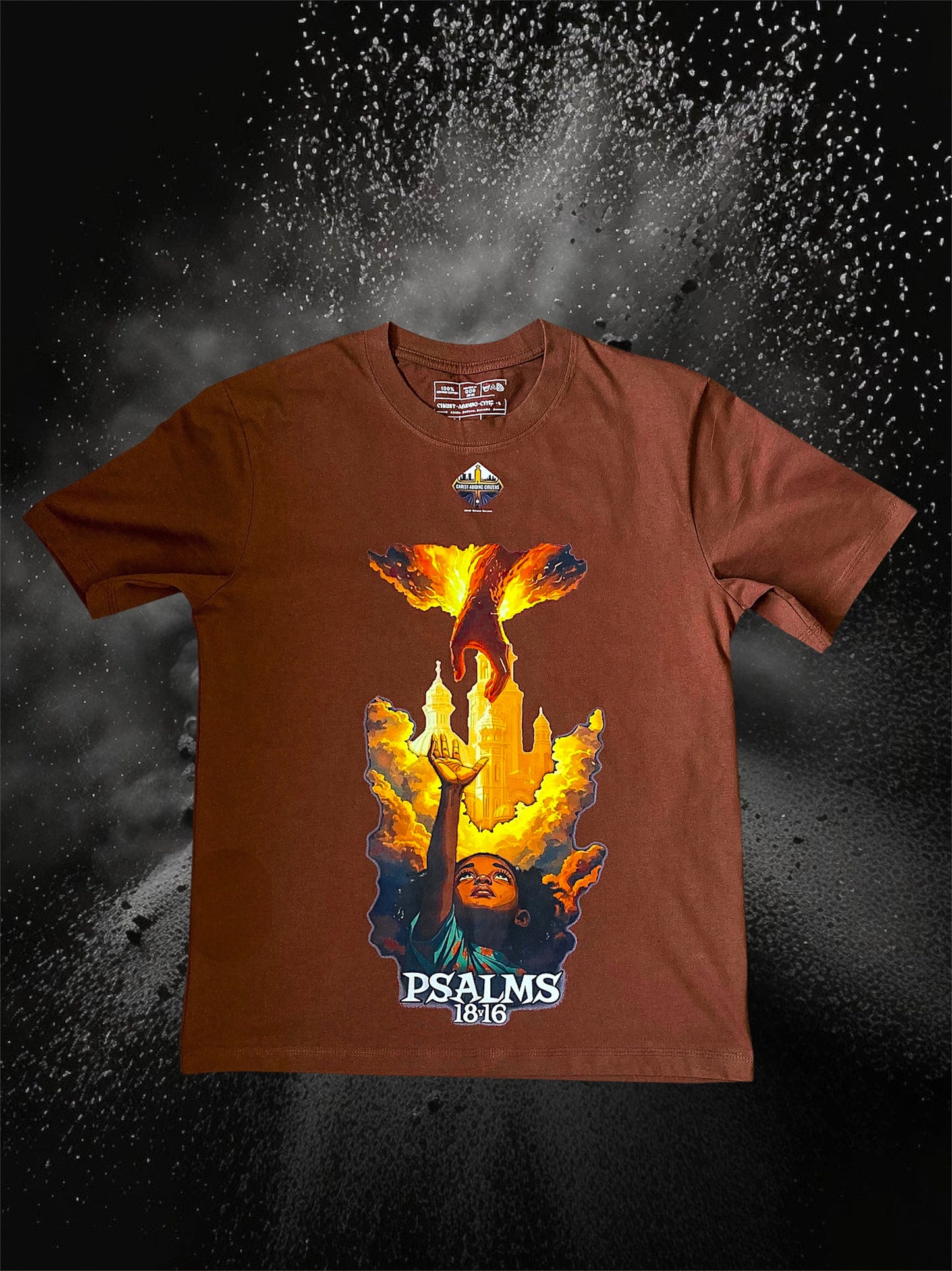 Brown Psalms 18:16 | S/C Graphic T-Shirt
