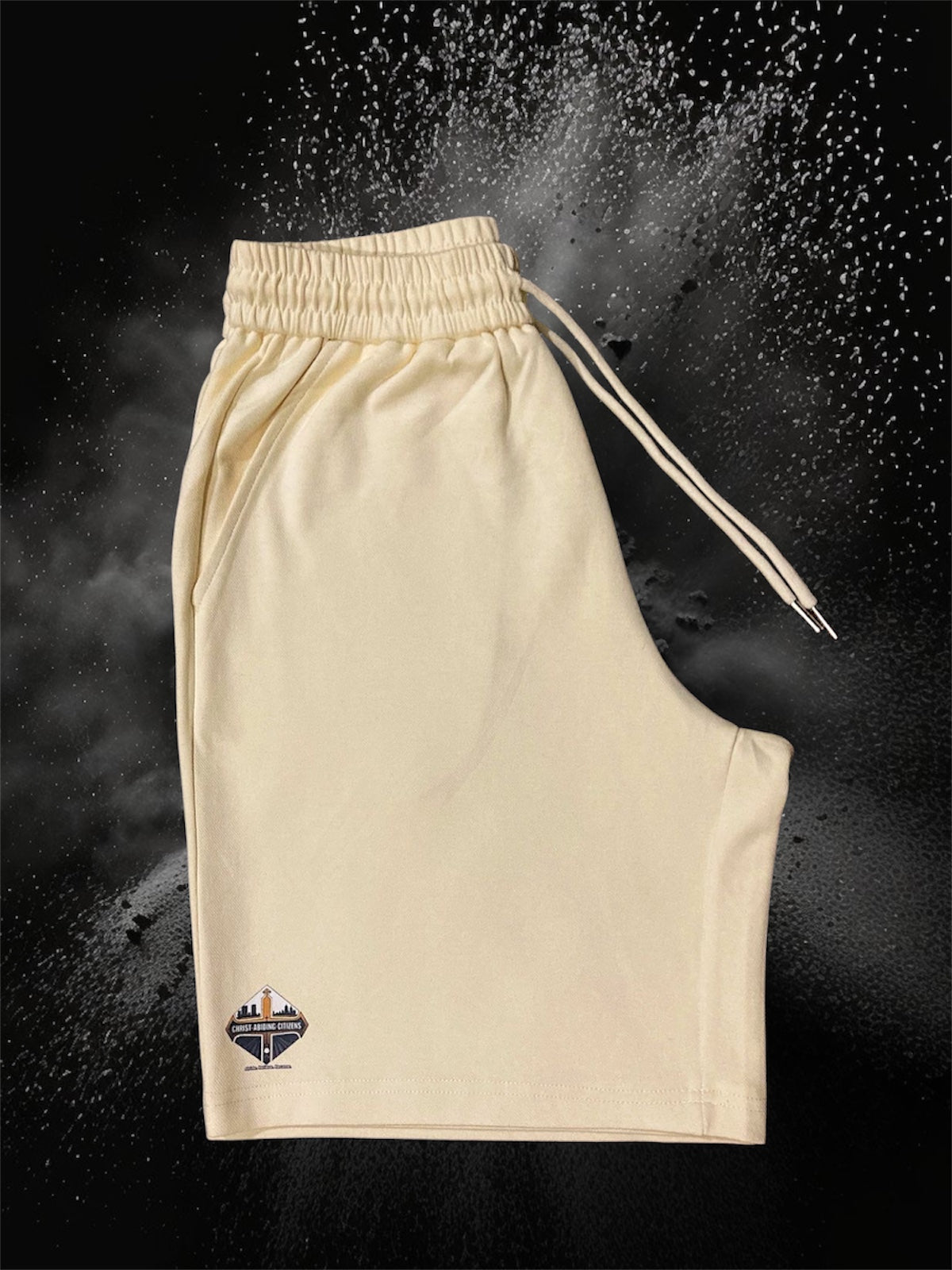 Cream S/C Unisex Trackshorts
