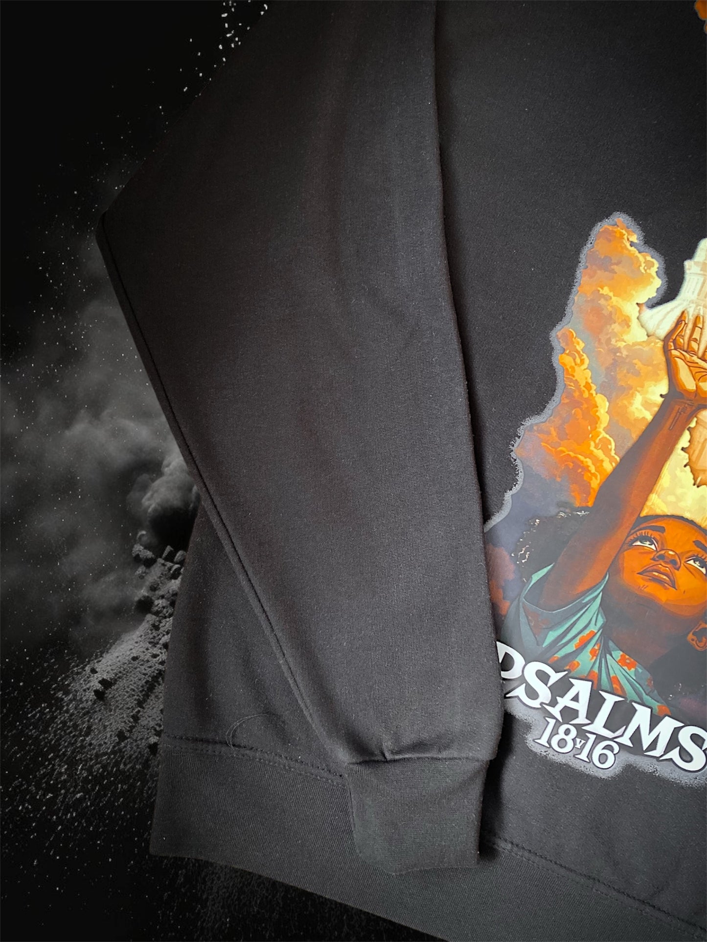 Black Psalms 18:16 | W/C Graphic Hoodie