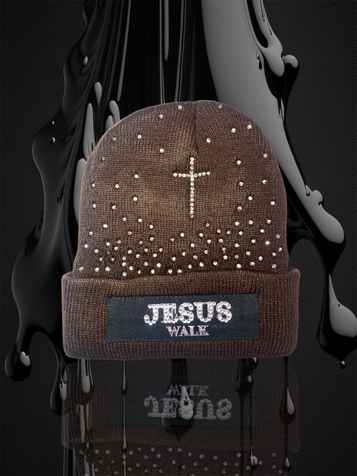 Brown Jesus Walk | Winter Beanie