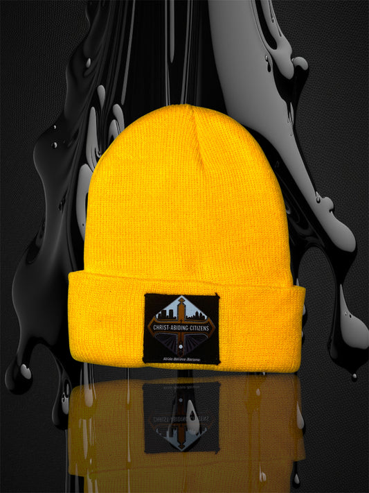 Yellow Jesus Walk | Winter Beanie
