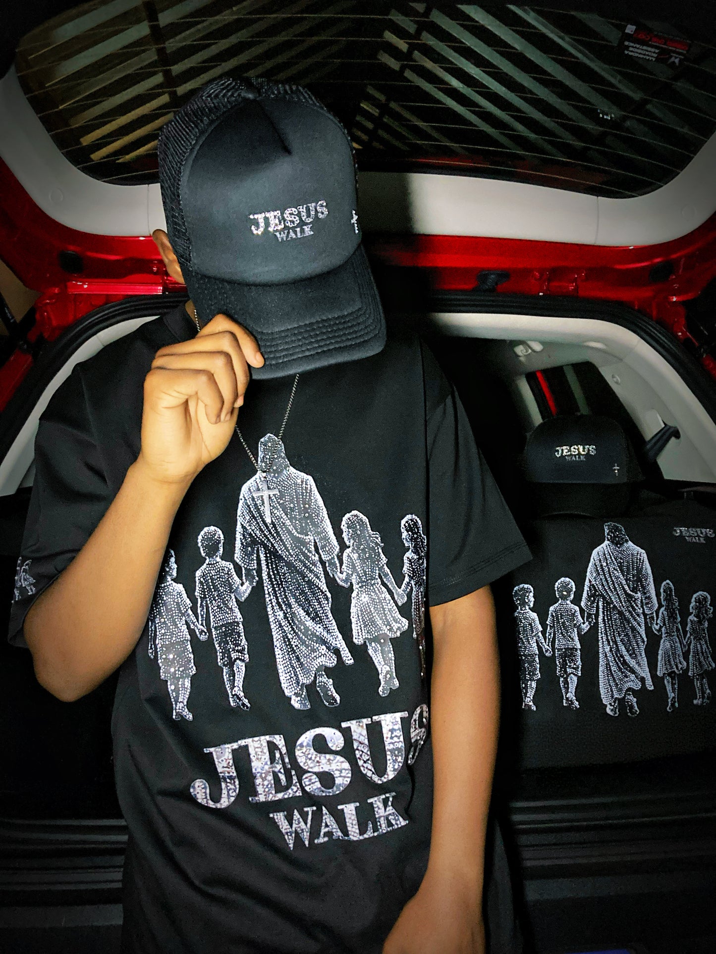 Jesus Walk | Rhinestones T-shirt