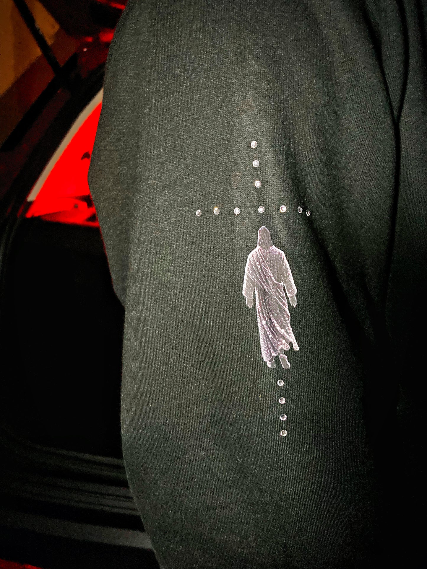 Jesus Walk | Rhinestones Hoodie