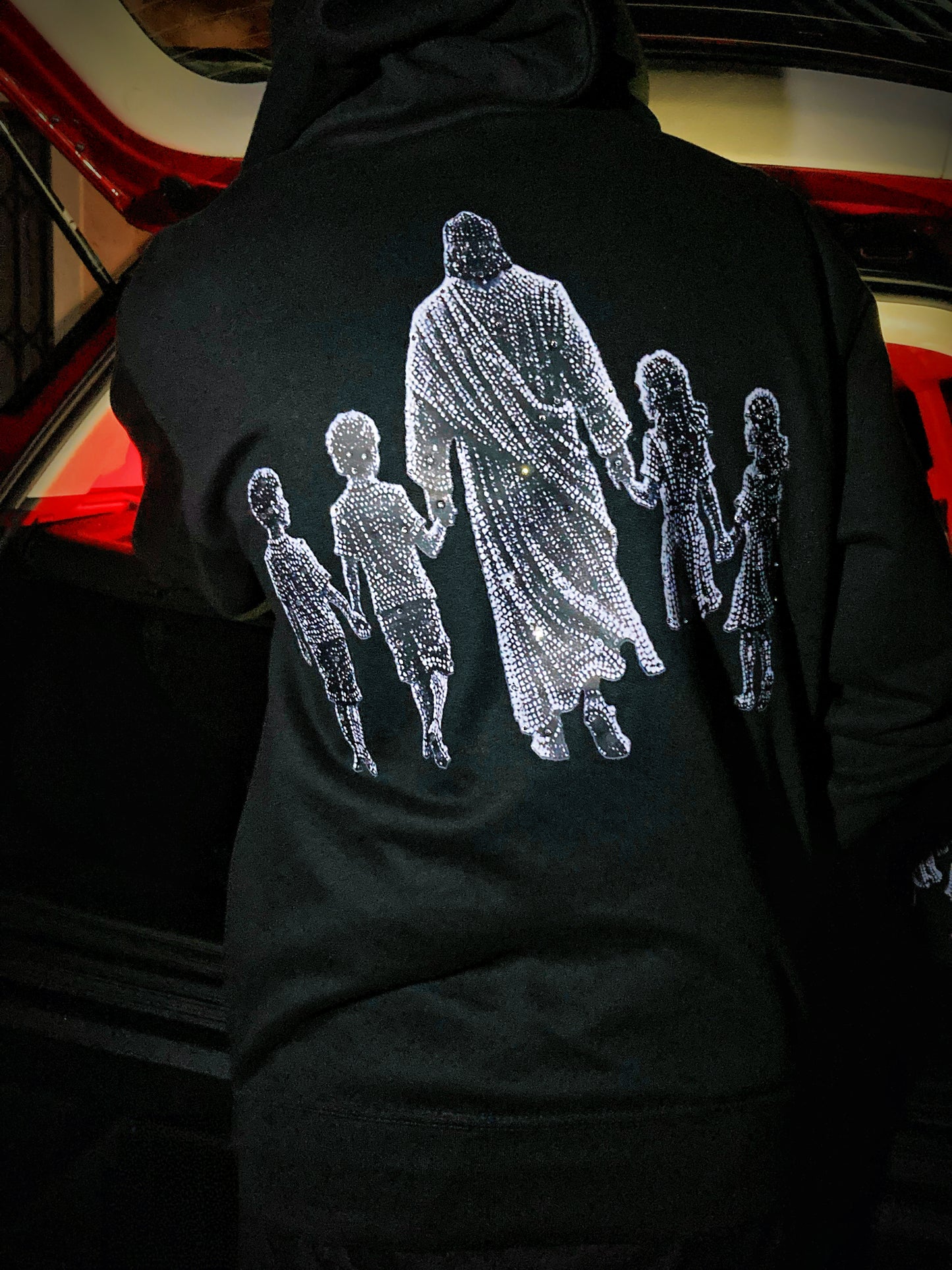 Jesus Walk | Rhinestones Hoodie