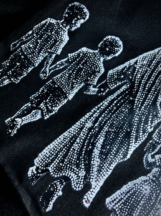 Jesus Walk | Rhinestones Tote Bag