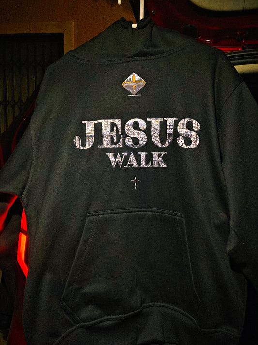 Jesus Walk | Rhinestones Hoodie